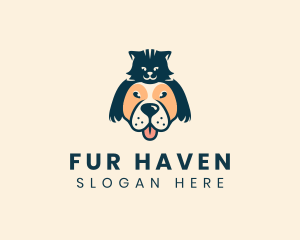 Dog Cat Pet Veterinary logo