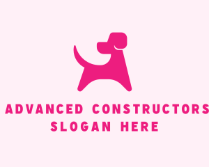 Pink Dog Veterinary logo design