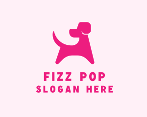 Pink Dog Veterinary logo design