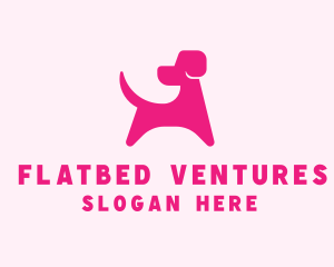 Pink Dog Veterinary logo design