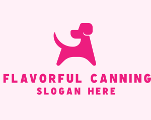 Pink Dog Veterinary logo design