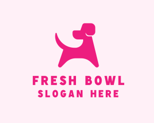 Pink Dog Veterinary logo design