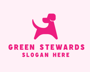 Pink Dog Veterinary logo design