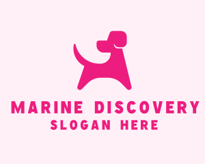 Pink Dog Veterinary logo design