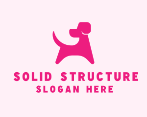 Pink Dog Veterinary logo design