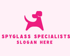 Pink Dog Veterinary logo design