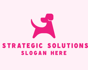 Pink Dog Veterinary logo design