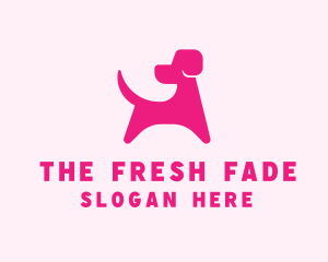 Pink Dog Veterinary logo design