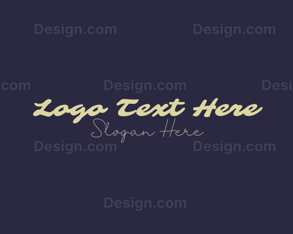 Script Generic Business Logo