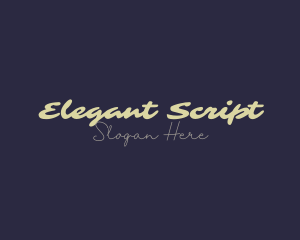 Script Generic Business logo design