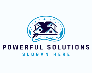 Pressure Wash Water Sanitation logo design