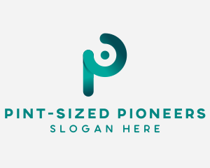 Modern Company Letter P logo design