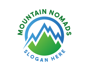 Mountain Statistic Hill logo design