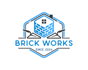 Brick Layering Trowel logo design