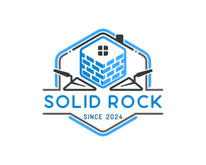 Brick Layering Trowel logo design