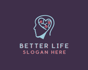 Flower Heart Mental Counselling logo design