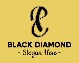 Black P & S Monogram logo design