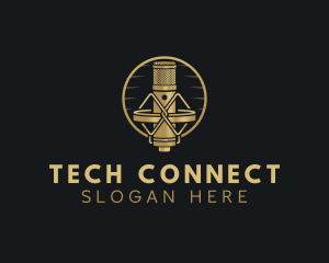 Microphone Podcast Audio Logo