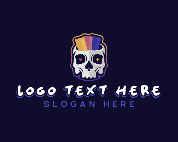 Skull logo example 4