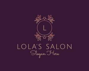 Floral Salon Feminine Boutique logo design