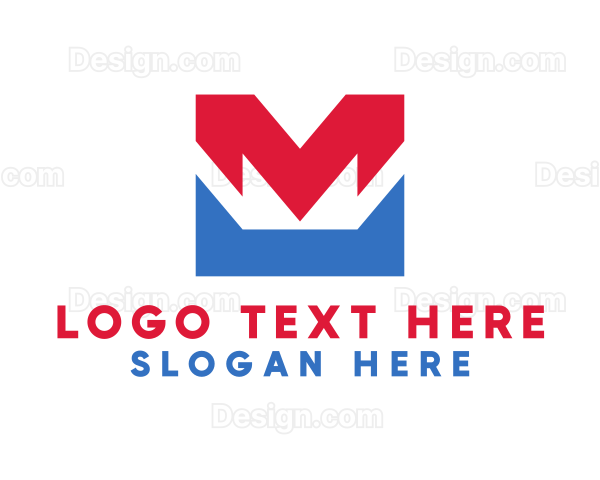 Red Blue M Logo