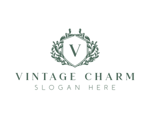 Vintage Wreath Insignia logo design