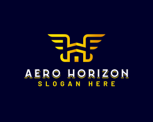 Aviation Wings Letter H logo