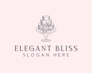 Floral Wedding Cake logo