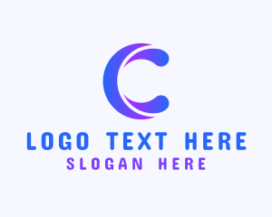 Letter - Modern Media Letter C logo design