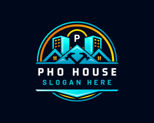 Urban House Hammer logo design