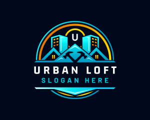 Urban House Hammer logo design