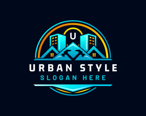 Urban House Hammer logo design