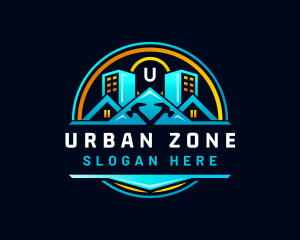 Urban House Hammer logo design