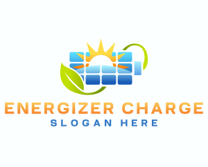 Organic Solar Battery logo design