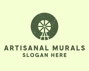 Rustic Windmill Farm logo design