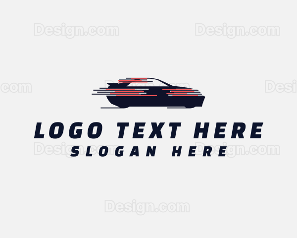 Fast Moving Car Automobile Logo