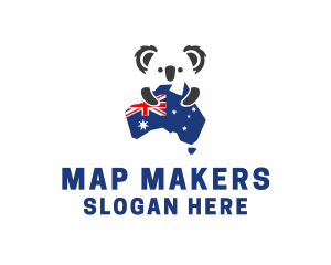 Australia Koala Bear logo design