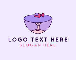 Woman Stylist Hat  logo