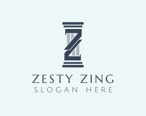 Contractor Column Letter Z logo design