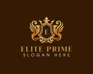 Phoenix Elegant Crown logo design