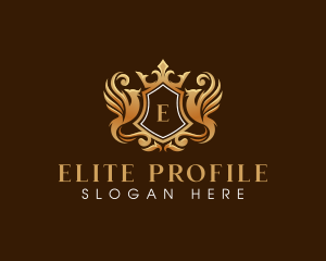 Phoenix Elegant Crown logo design