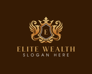 Phoenix Elegant Crown logo design