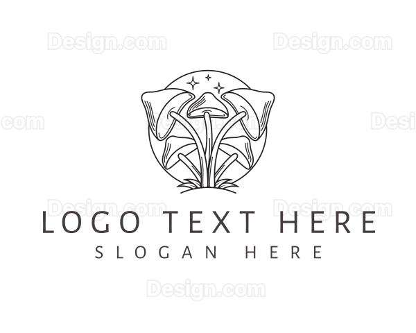 Eco Organic Mushroom Logo