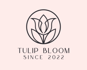 Tulip Flower Aesthetician logo design