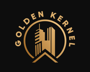 Golden Condominium Residence logo design