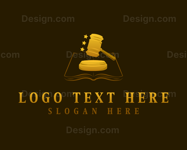 Legal Gavel Book Logo