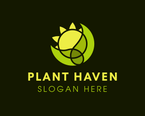 Sunrise Plant Farm logo design