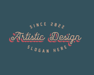 Artistic Retro Style logo design