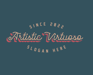 Artistic Retro Style logo design