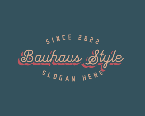 Artistic Retro Style logo design